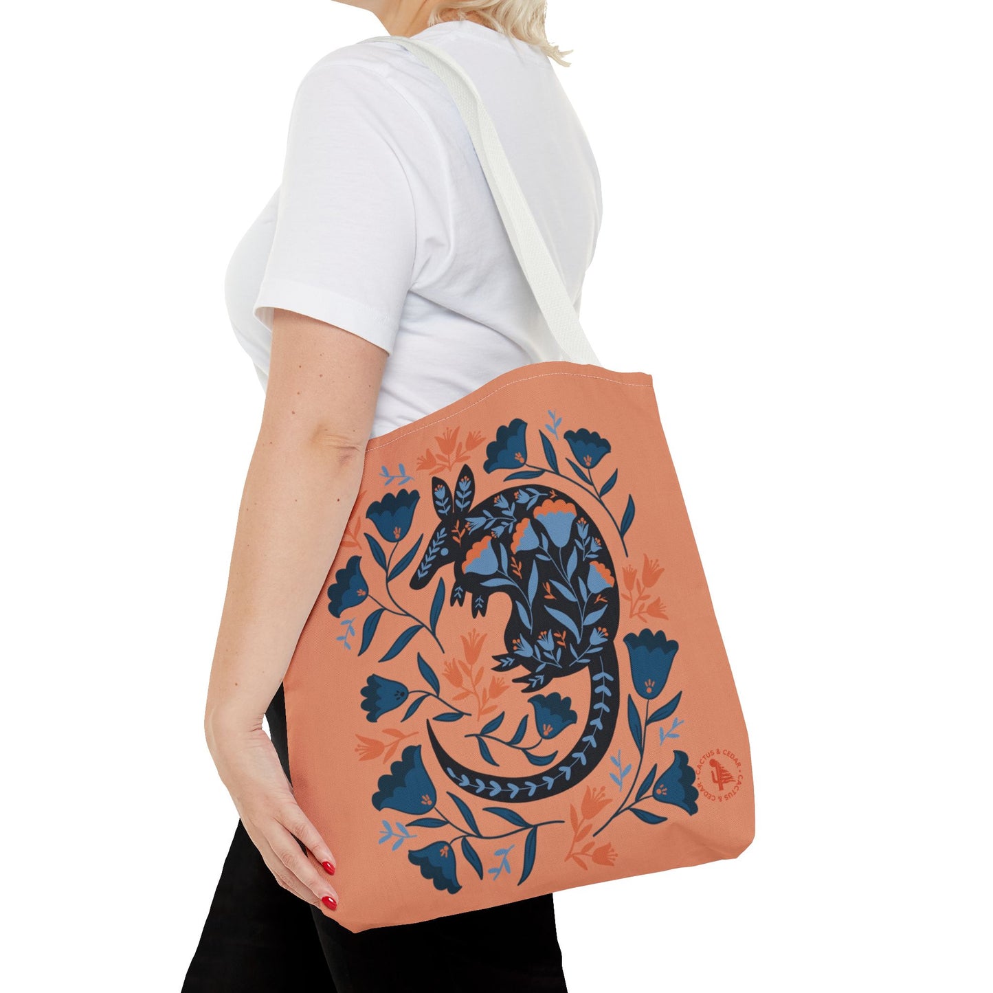 Desert Armadillo Tote Bag / Desert Animal Tote Bag