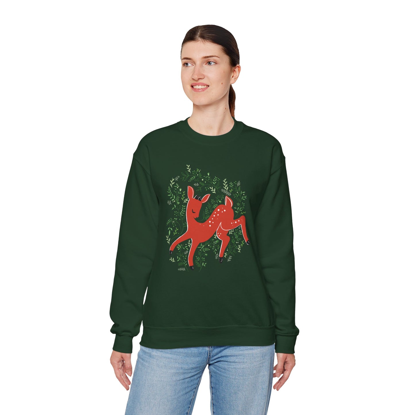 Prancer Sweatshirt - Holiday Reindeer Sweatshirts