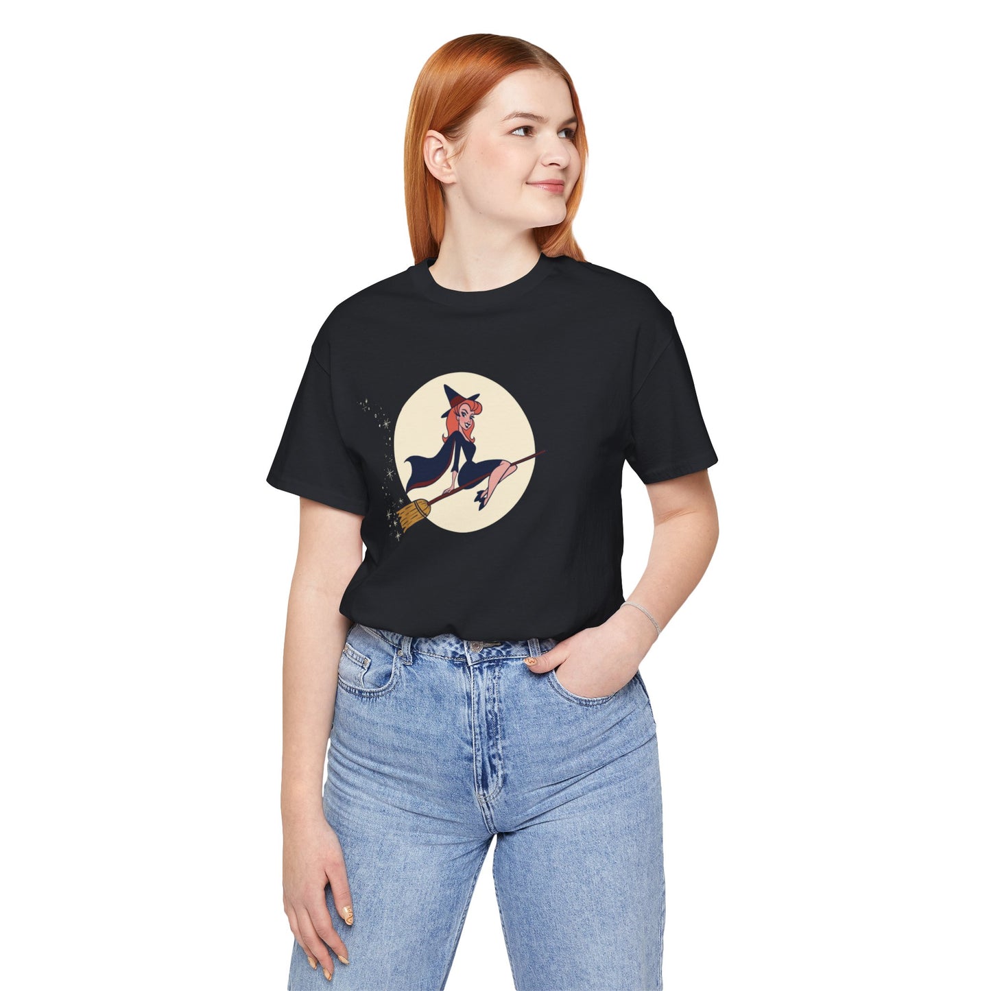 Vintage Style Flying Witch T-Shirt / Classic Halloween Shirts