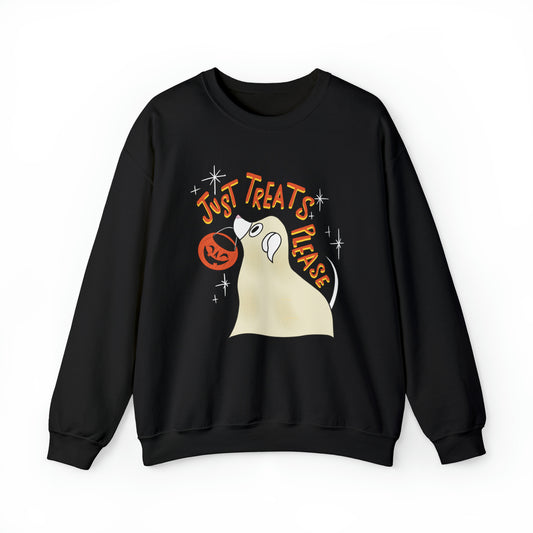 "Just Treats Please!" Unisex Crewneck Sweatshirt / Halloween Crewnecks