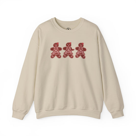 Gingerbread Cookie Lady Crewneck Sweatshirt / Gingerbread Sweatshirt / Christmas Sweaters