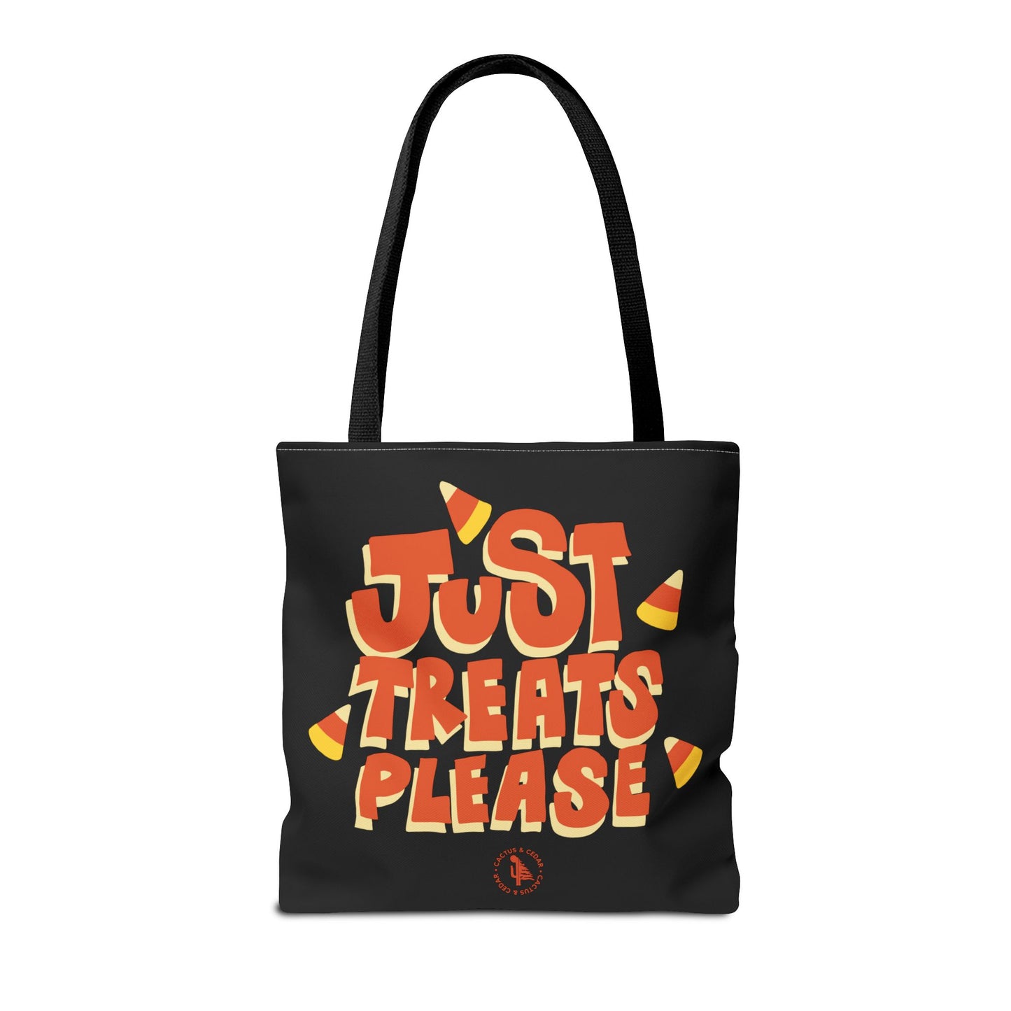 "Just Treats Please" Tote Bag / Ghost Dog Tote Bag / Trick or Treat Bag / Halloween Tote Bag