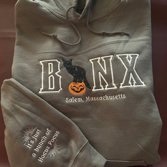 Binx Cat Hoodie / Embroidered Halloween Hoodies