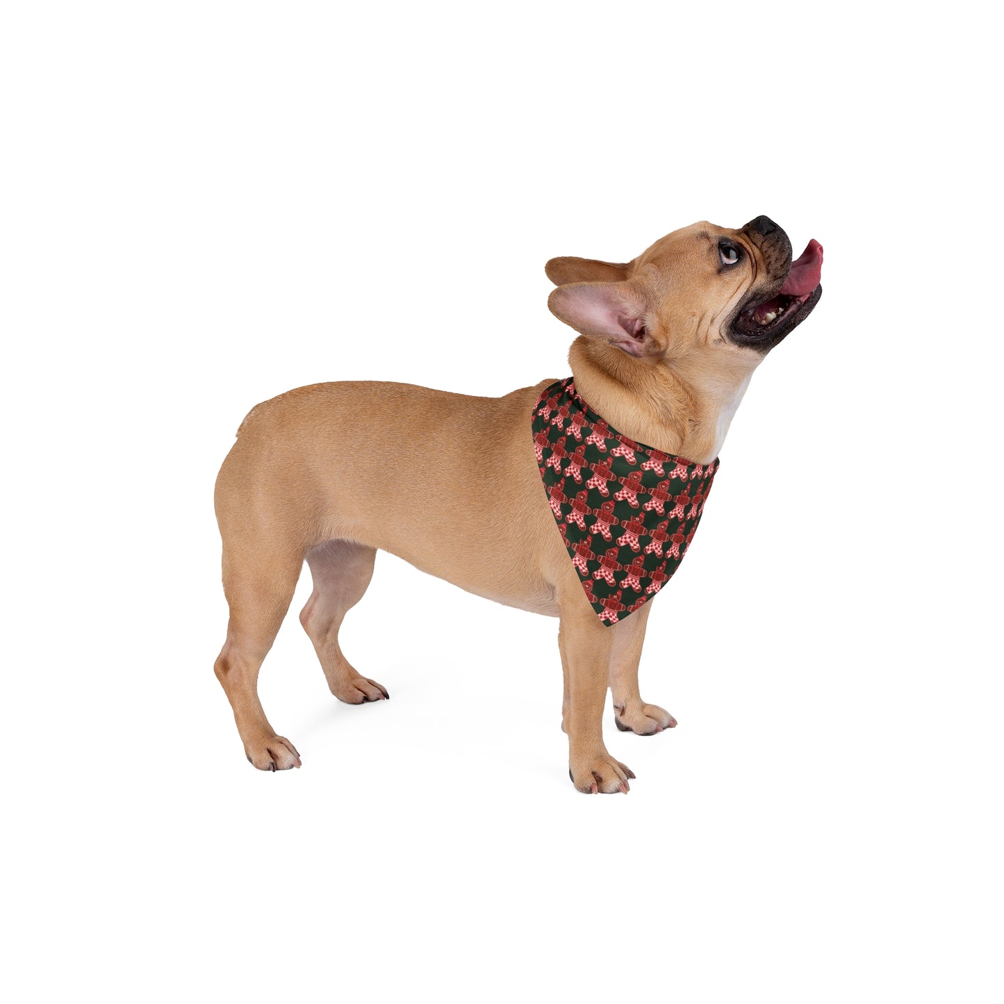 Gingerbread Man Dog Bandana / Two Sizes Available / Christmas Cookie Dog Scarf / Christmas Dog Accessories