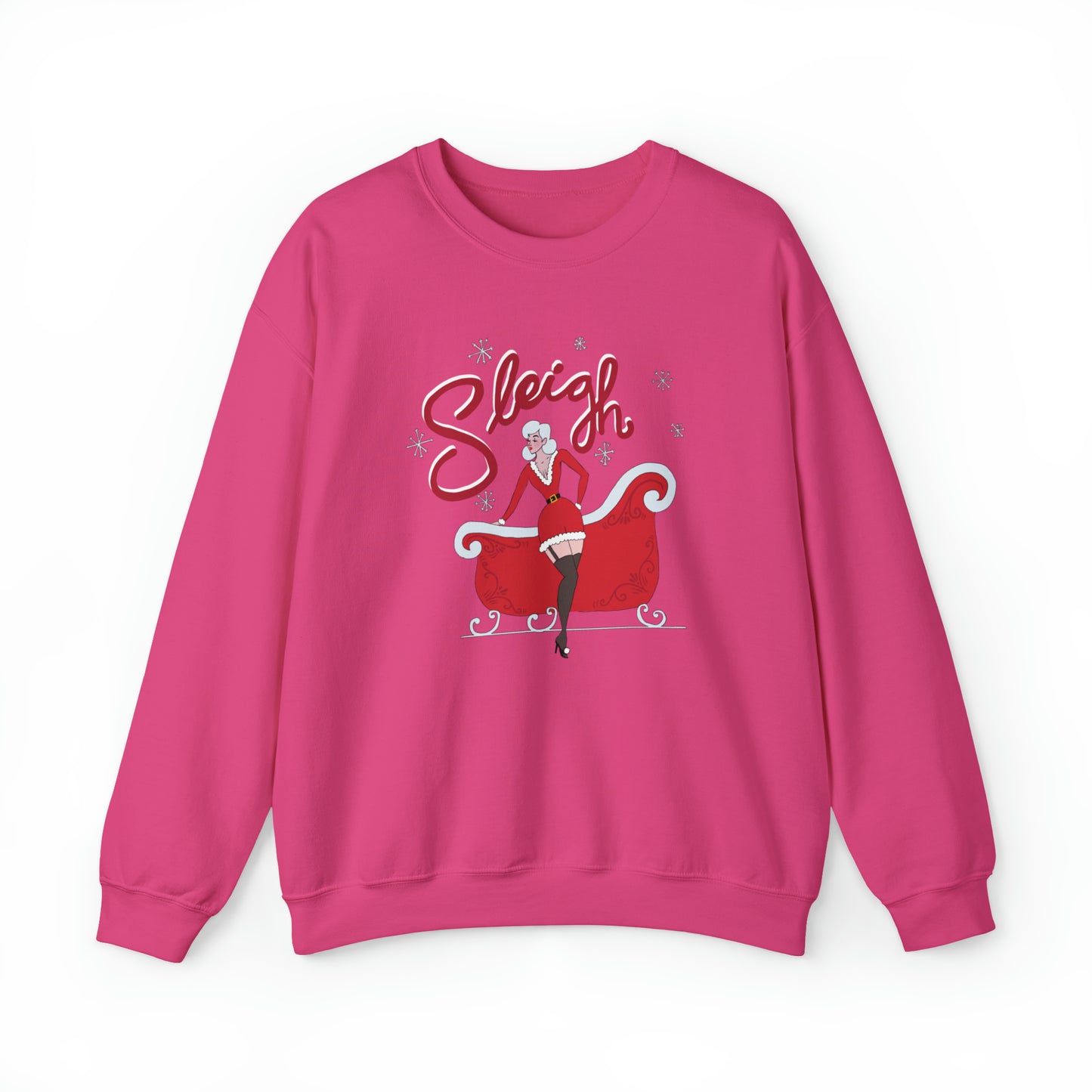 "Sleigh" Crewneck Sweater / Mrs. Claus Christmas Sweater / Slay Sweater