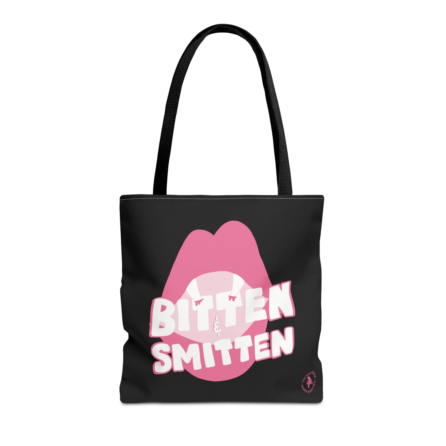 Bitten & Smitten Tote Bag / Pink Vamp Tote Bag