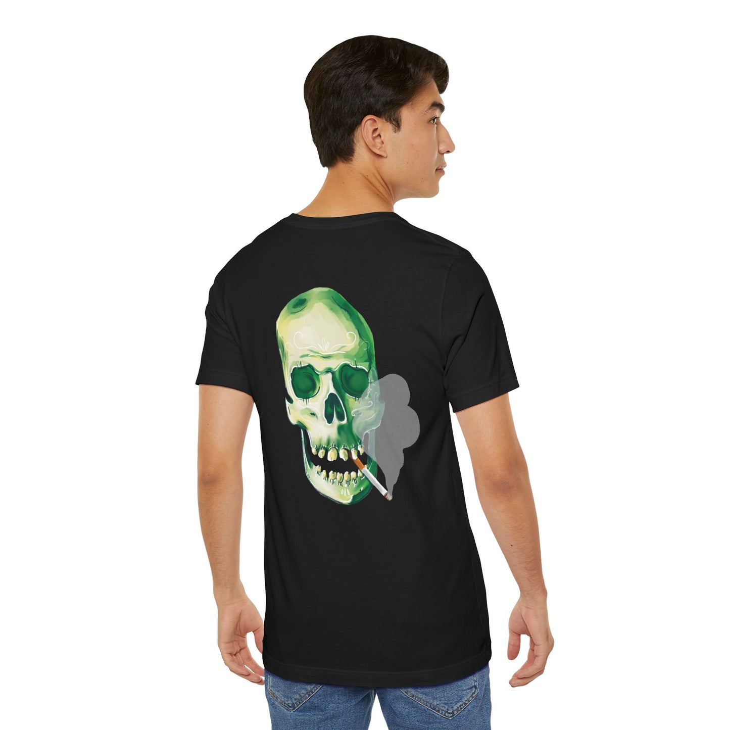 Smoking Skull T-Shirt / "Baby I Was Bone to Run" / Halloween Shirts