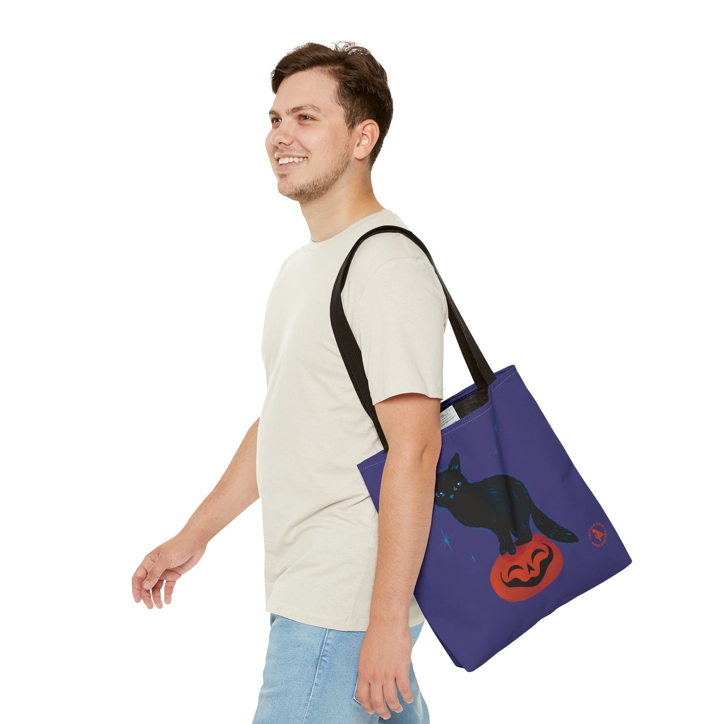 Binx Black Cat Halloween Tote Bag