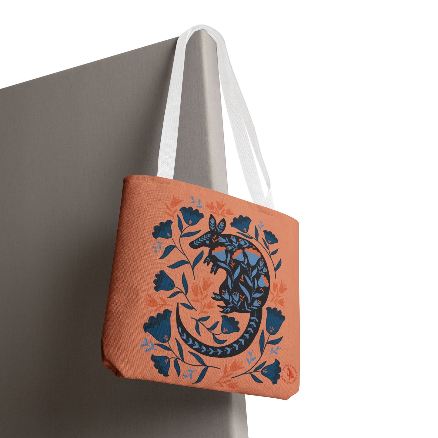 Desert Armadillo Tote Bag / Desert Animal Tote Bag