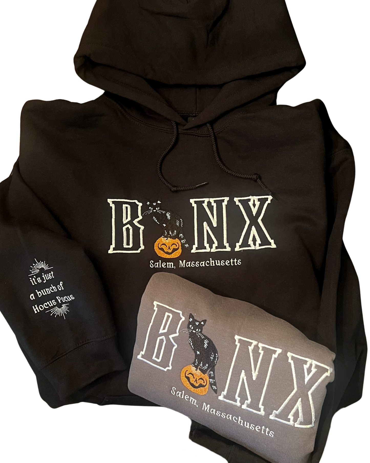 Binx Cat Hoodie / Embroidered Halloween Hoodies