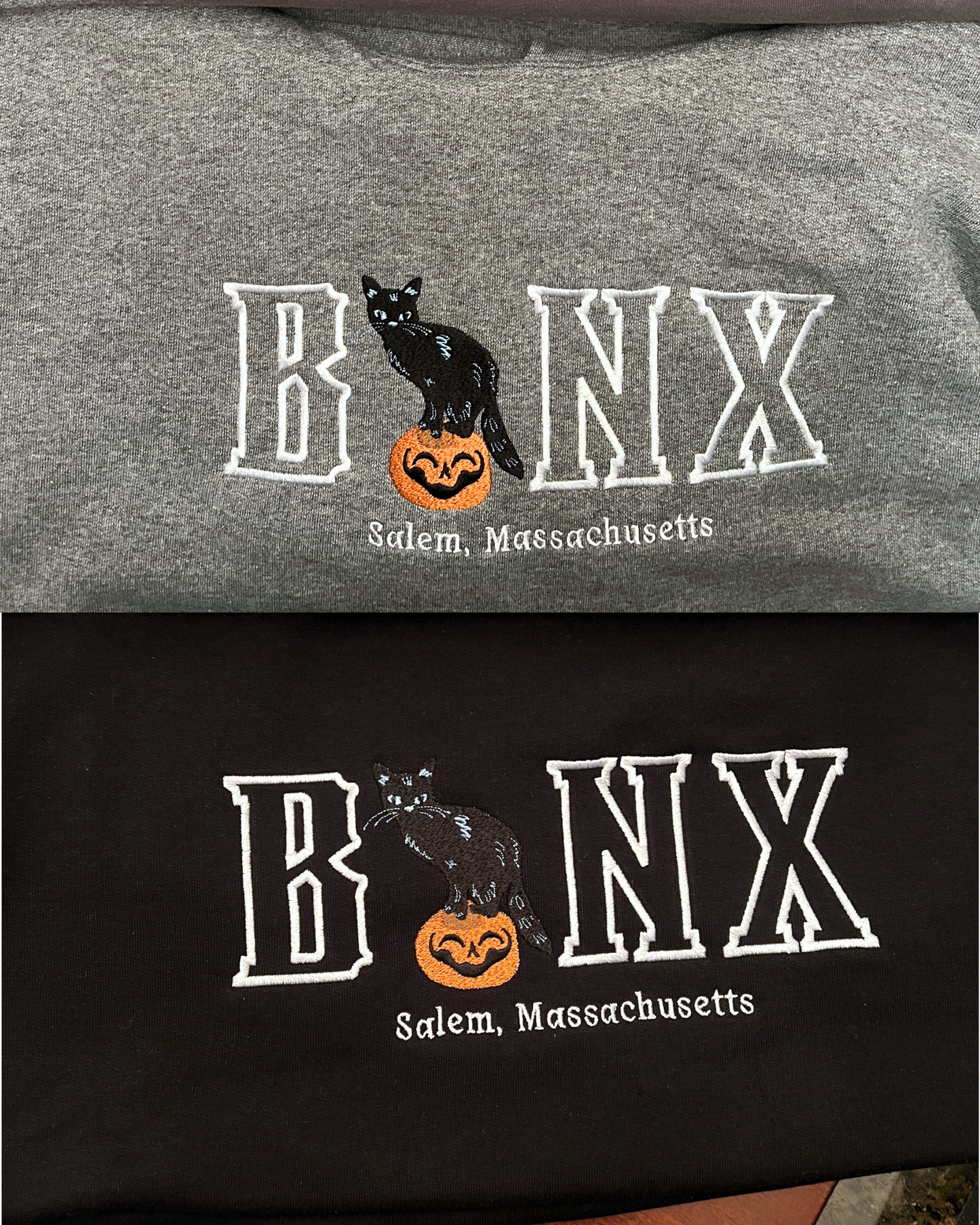 Binx Cat Hoodie / Embroidered Halloween Hoodies