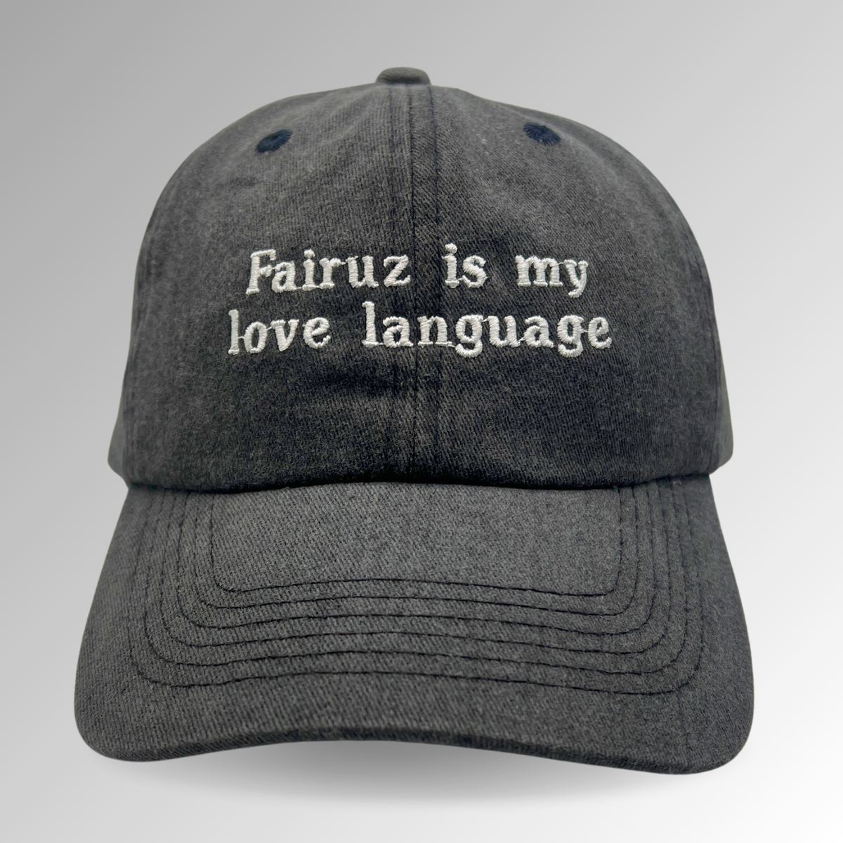 Fairuz is My Love Language Hat / Vintage Style / Embroidered Hats