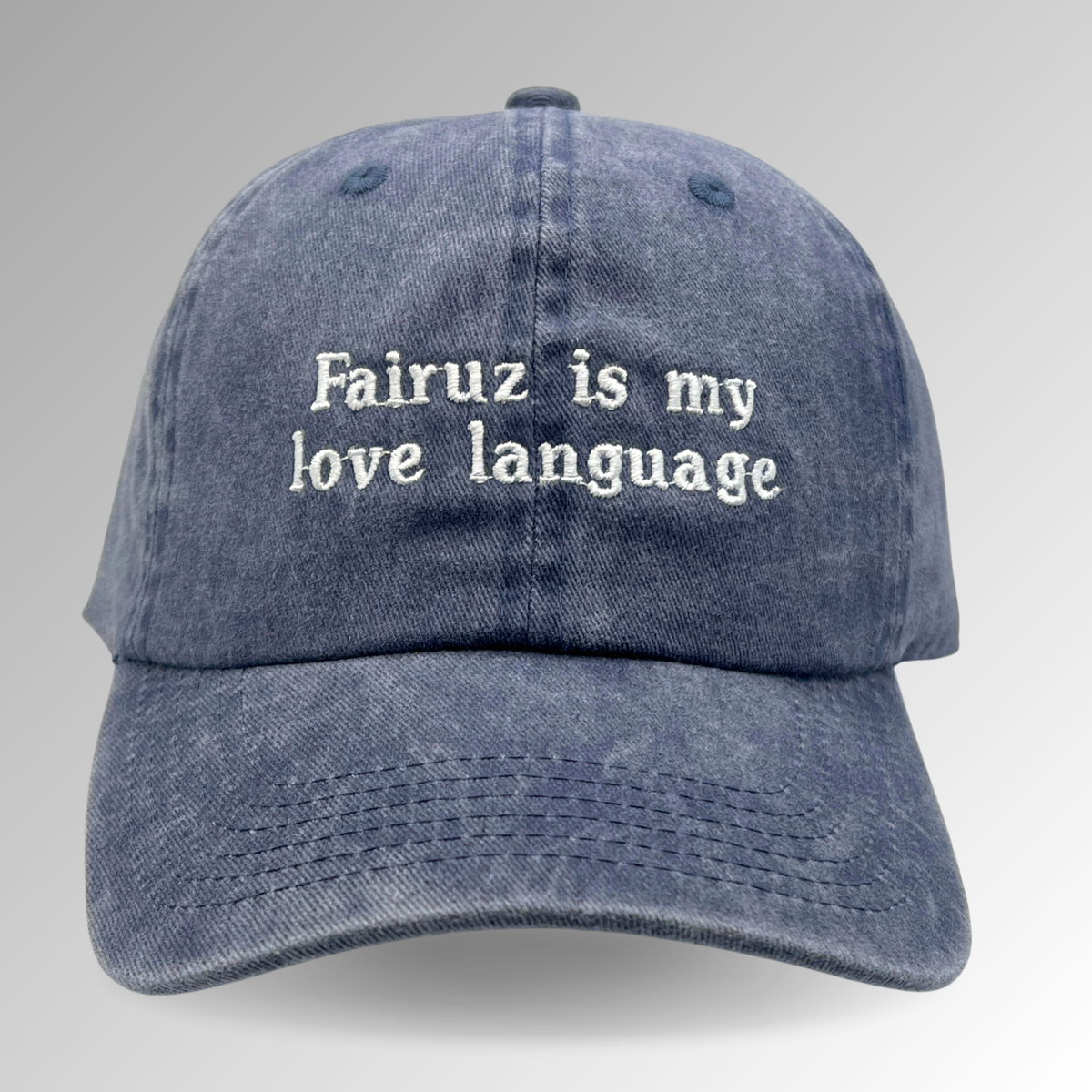 Fairuz is My Love Language Hat / Vintage Style / Embroidered Hats