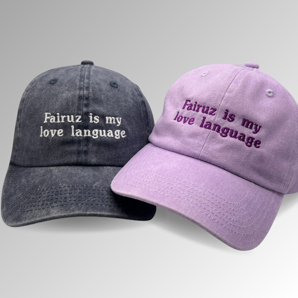 Fairuz is My Love Language Hat / Vintage Style / Embroidered Hats