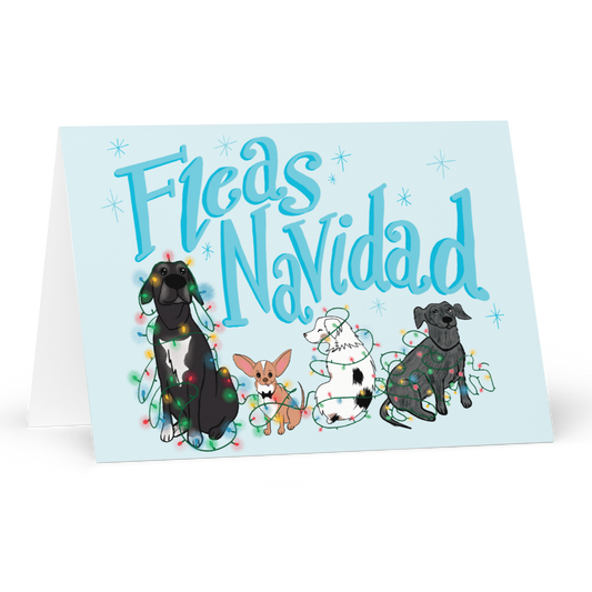 "Fleas Navidad" Holiday Card / Christmas Card / Feliz Navidad
