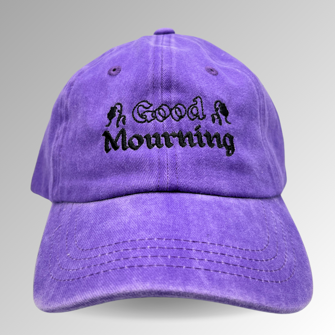 "Good Mourning" Hat / Halloween Embroidered Hat