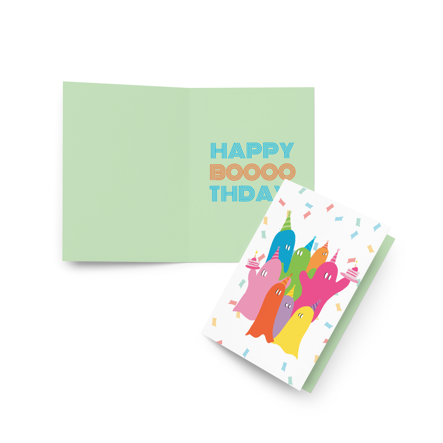 Ghost Birthday Card / Happy Boooothday Card / Funny Birthday Card / Halloween Card