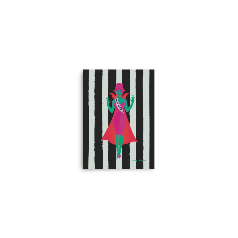 Miss Argentina Art Print / 5X7 / 8X10 / Beetlejuice Art