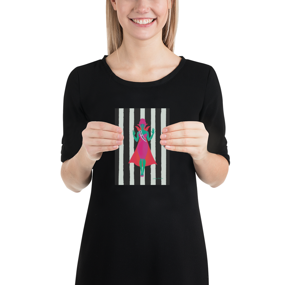 Miss Argentina Art Print / 5X7 / 8X10 / Beetlejuice Art