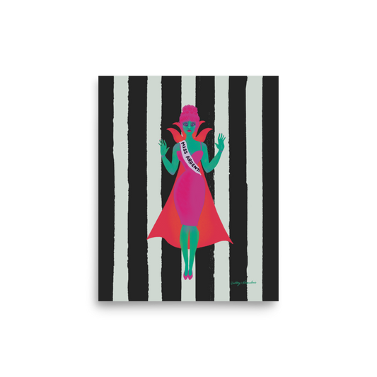 Miss Argentina Art Print / 5X7 / 8X10 / Beetlejuice Art