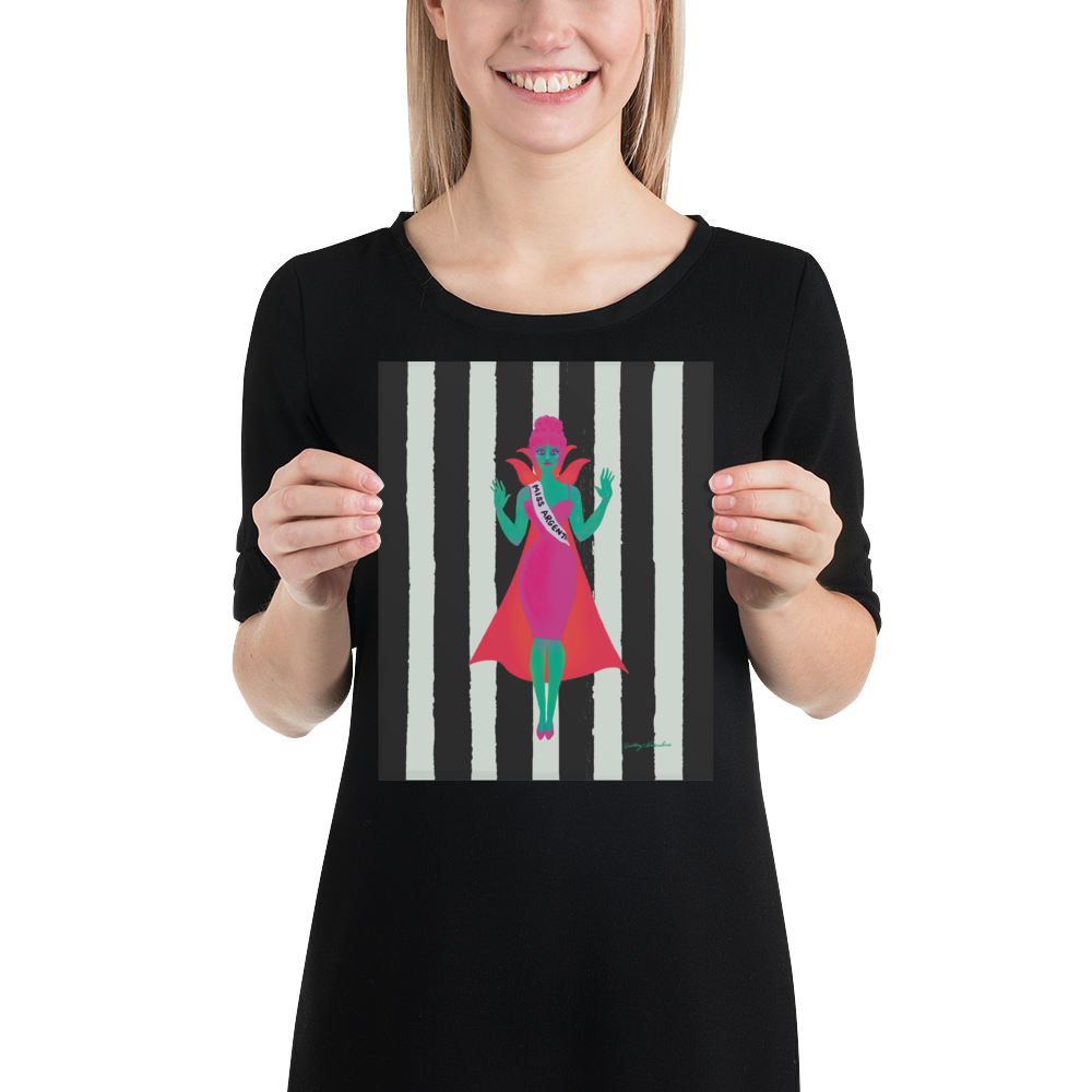 Miss Argentina Art Print / 5X7 / 8X10 / Beetlejuice Art
