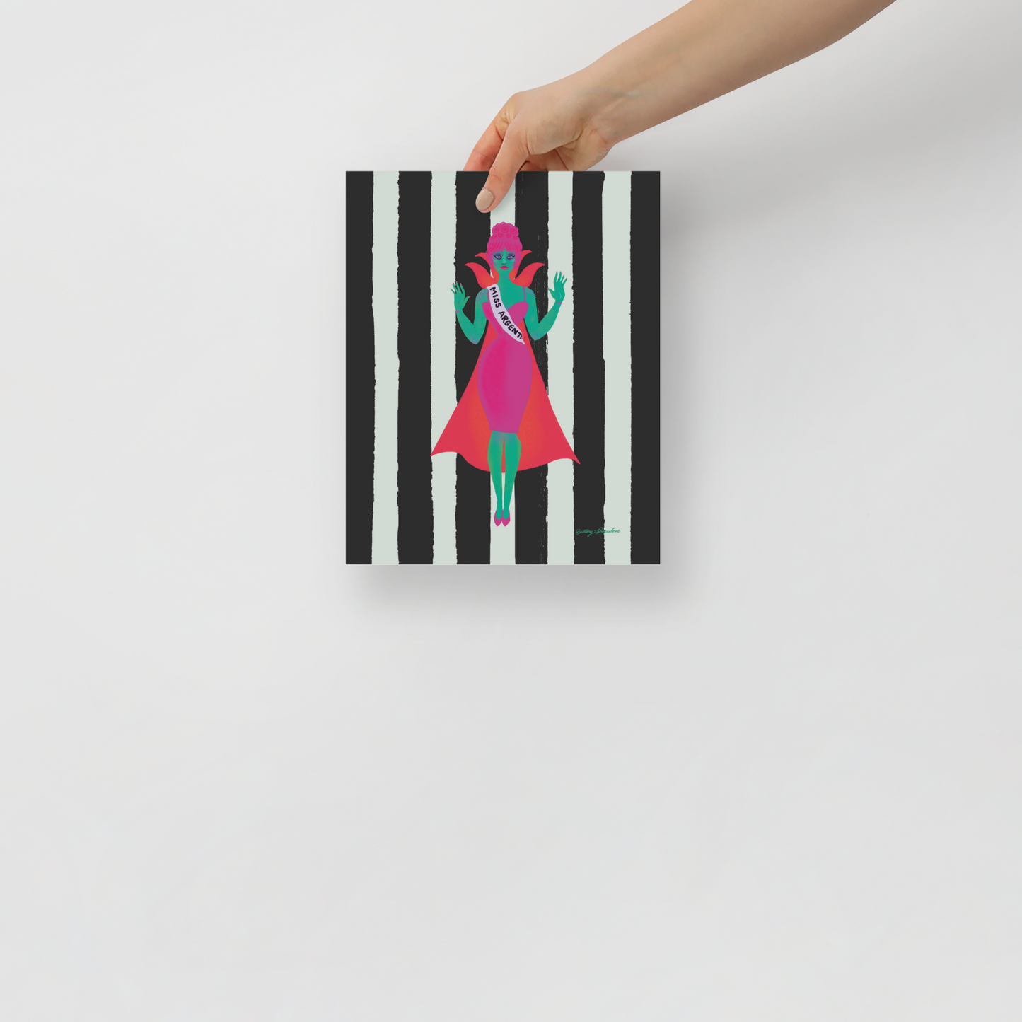 Miss Argentina Art Print / 5X7 / 8X10 / Beetlejuice Art
