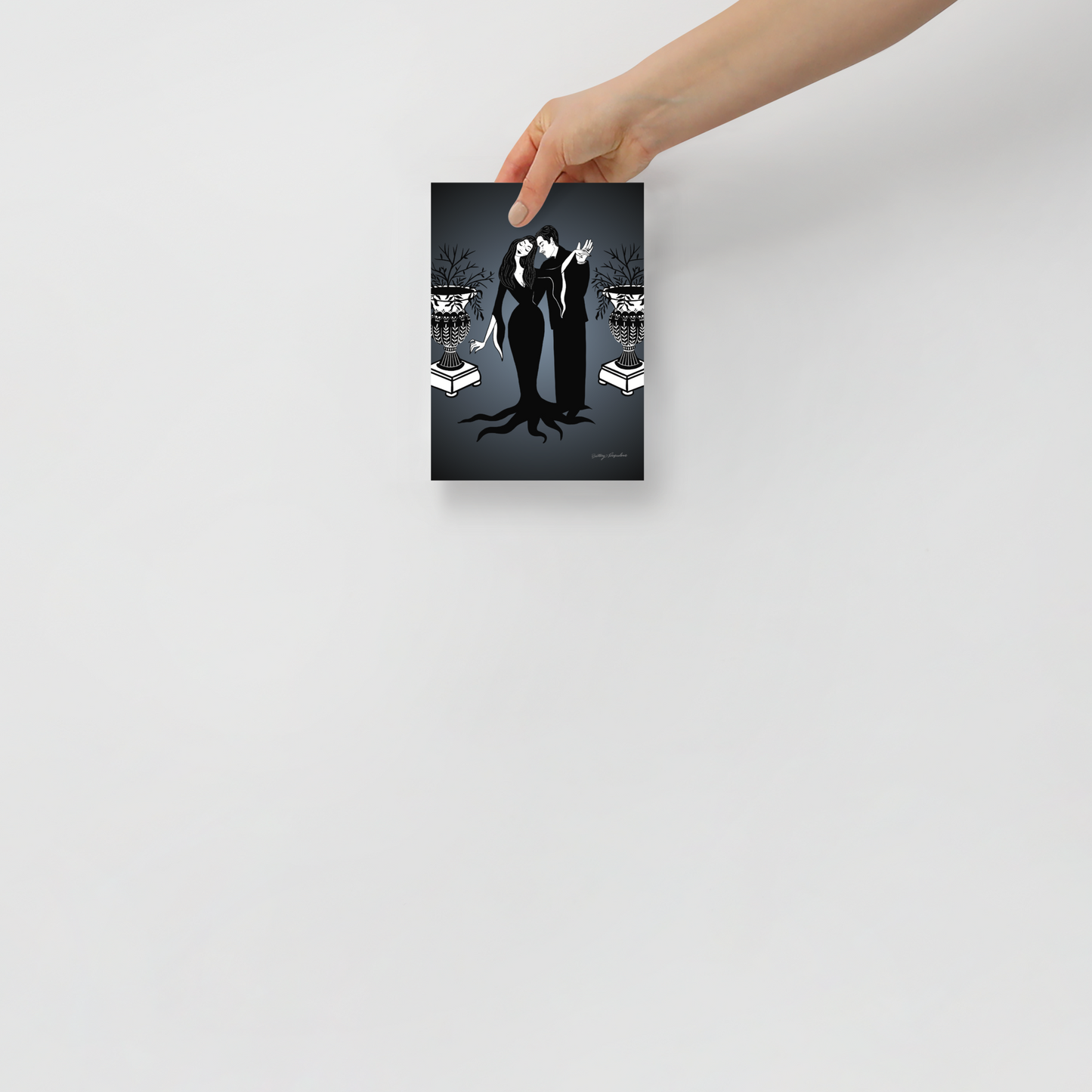 Morticia & Gomez Art Print / 5X7 / 8X10 / The Addams Family Art