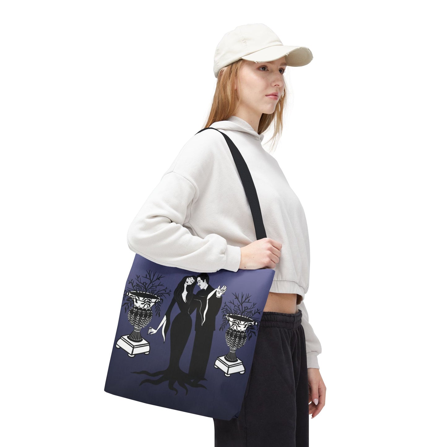 Morticia & Gomez Tote Bag / Halloween Tote Bags