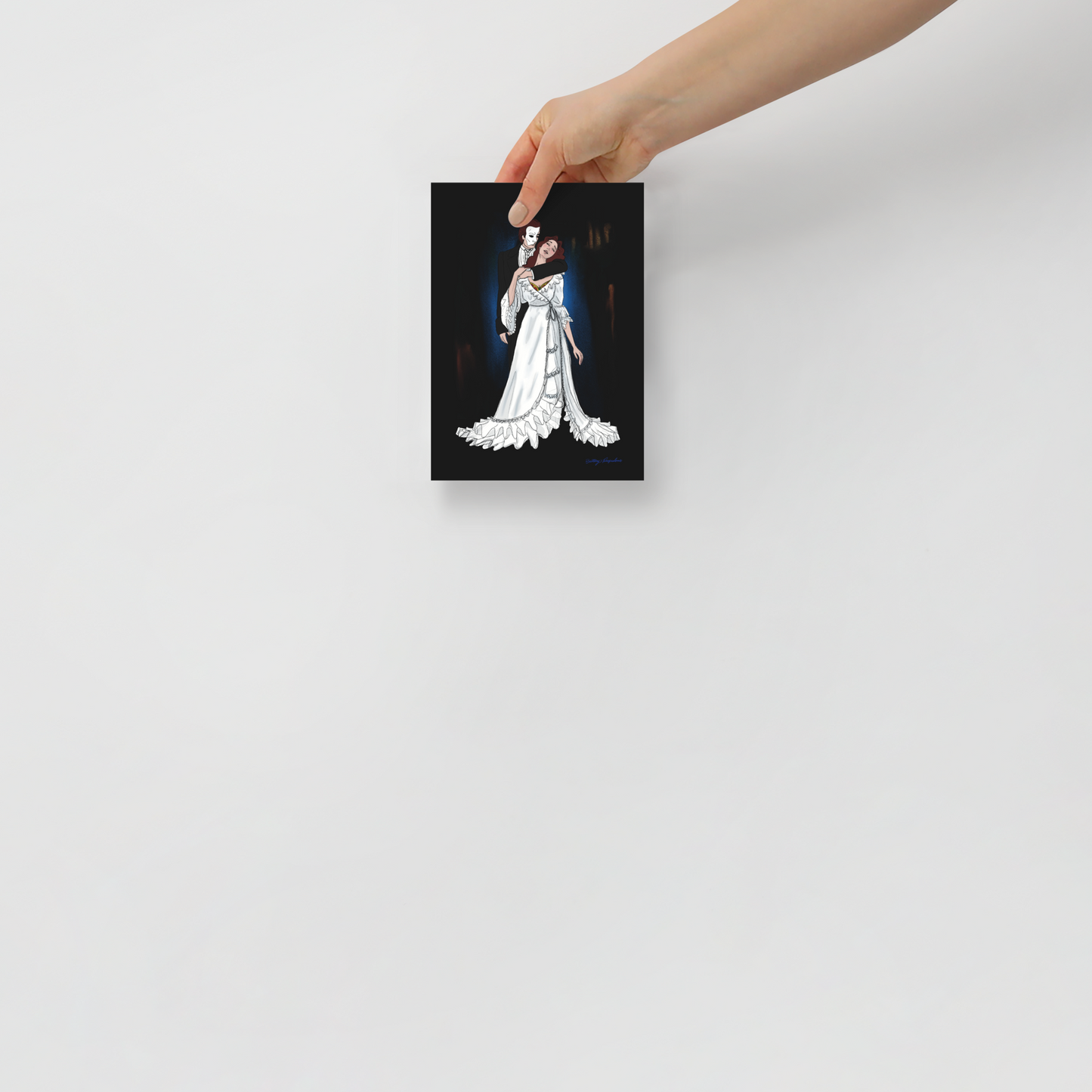 "Phantom & Christine" Art Print / 5X7 / 8X10 / The Phantom of the Opera Art