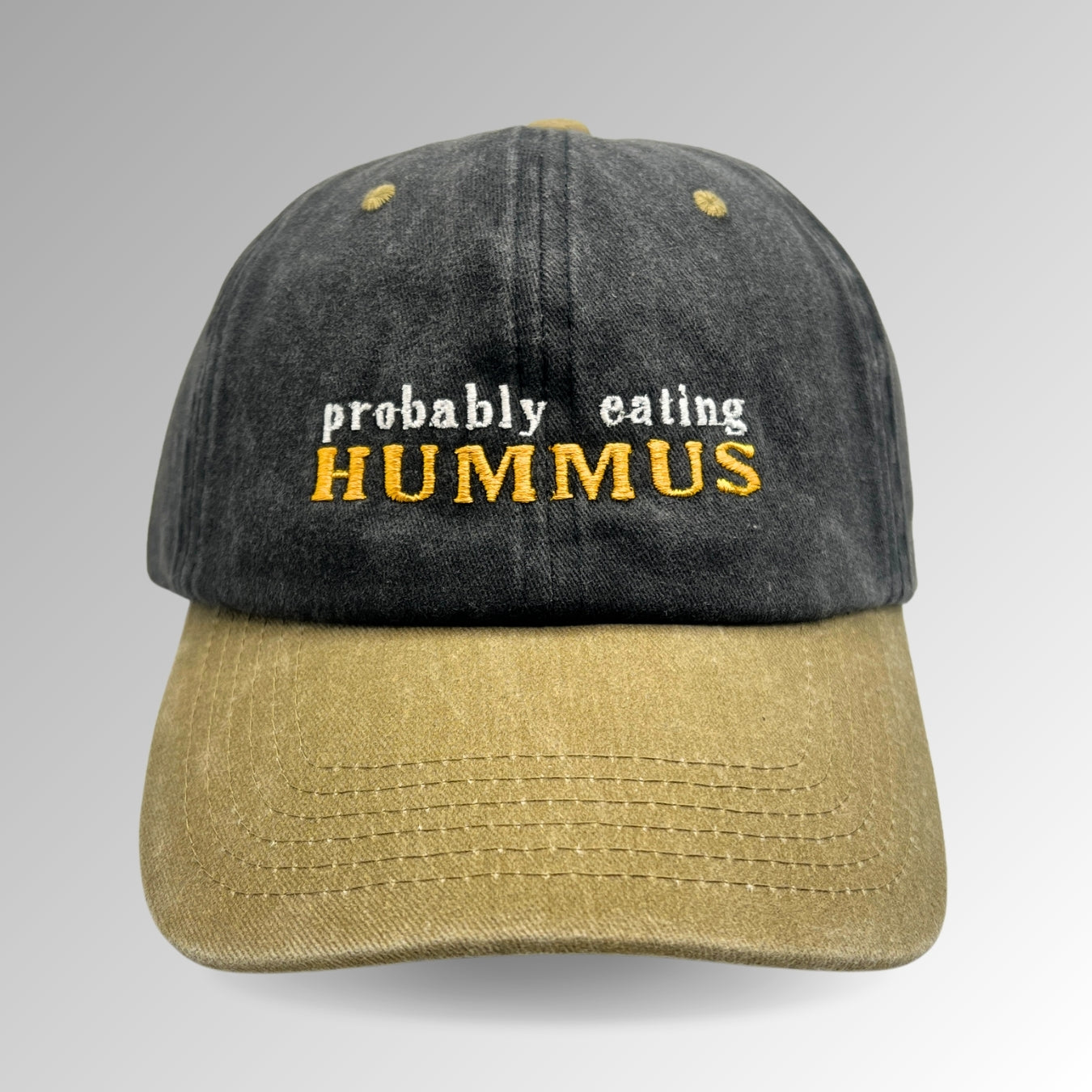 Probably Eating Hummus Hat / Funny Embroidered Hats / Dad Hats