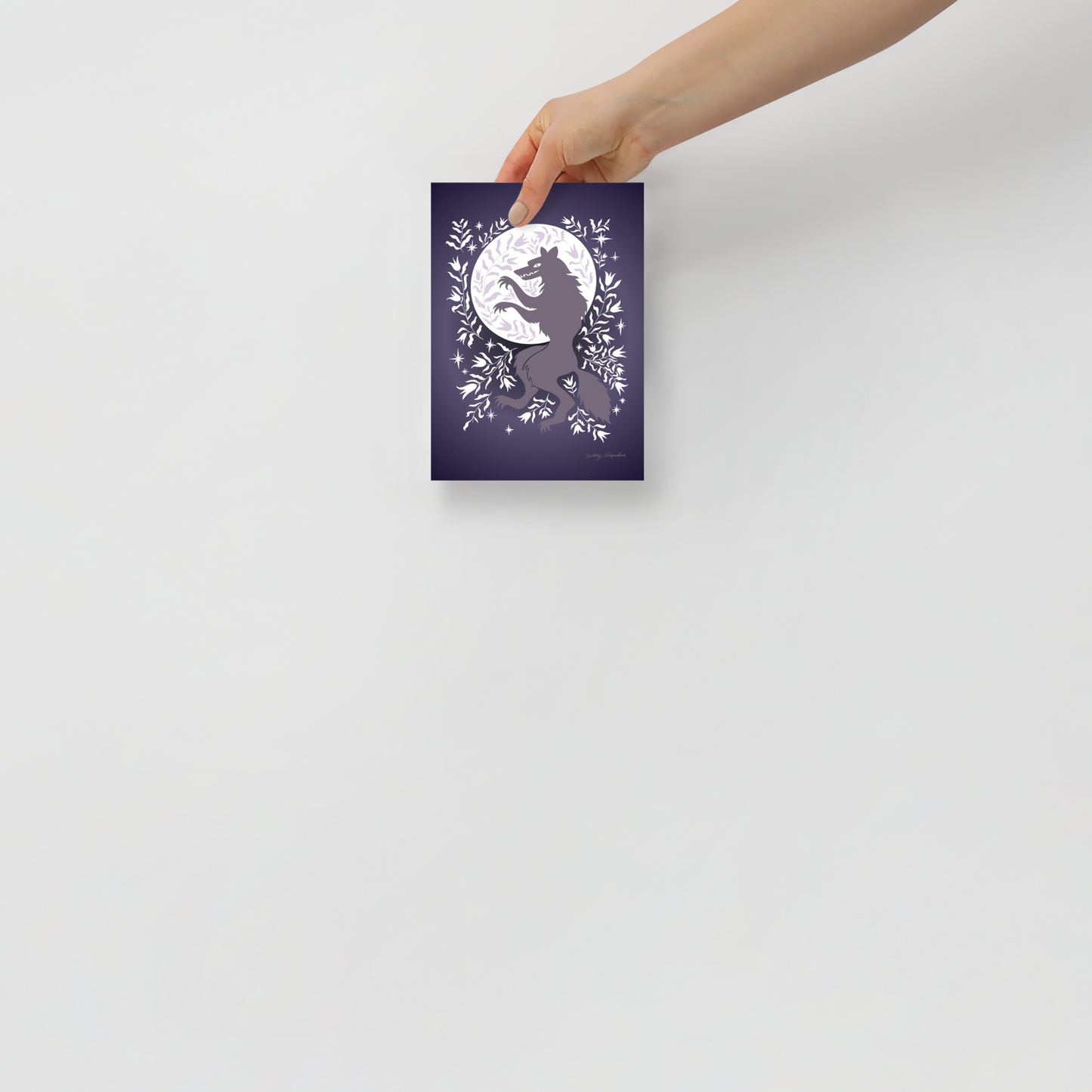 "Werewolf" Art Print / 5X7 / 8X10 / Dancing in the Moonlight