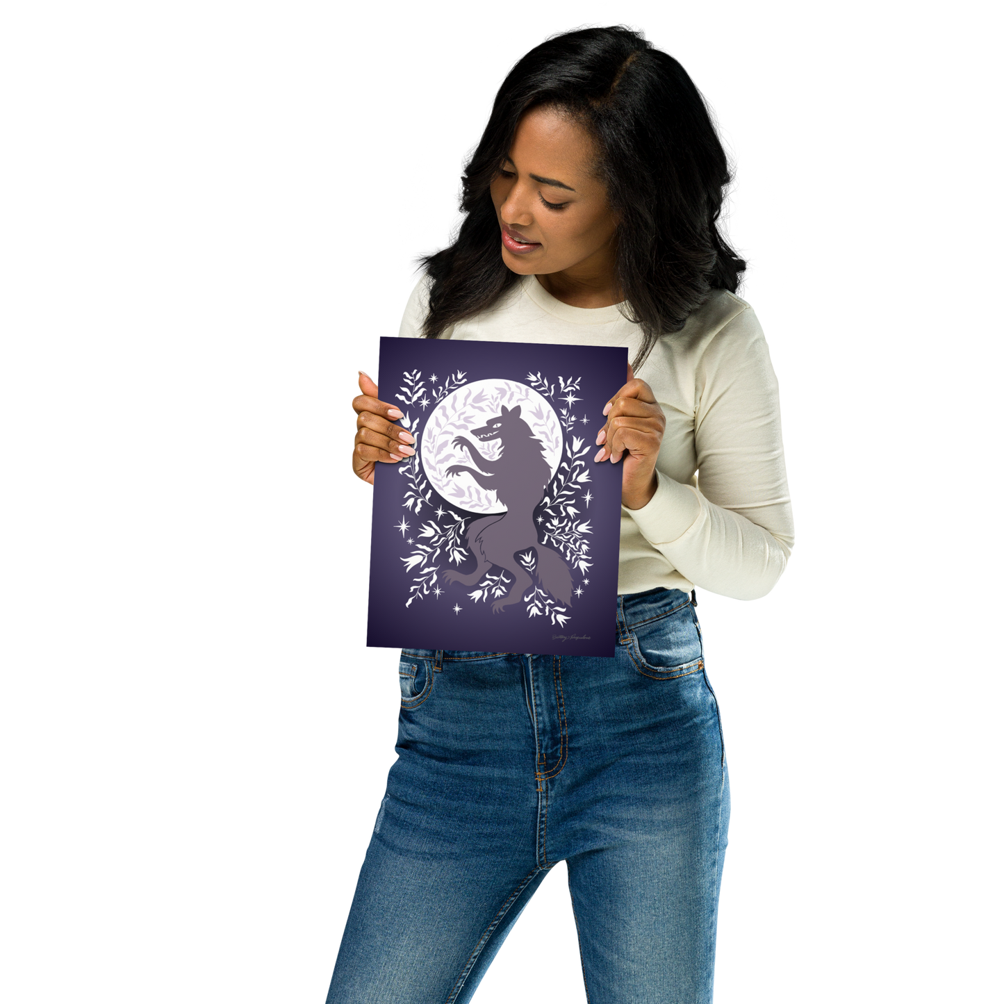 "Werewolf" Art Print / 5X7 / 8X10 / Dancing in the Moonlight