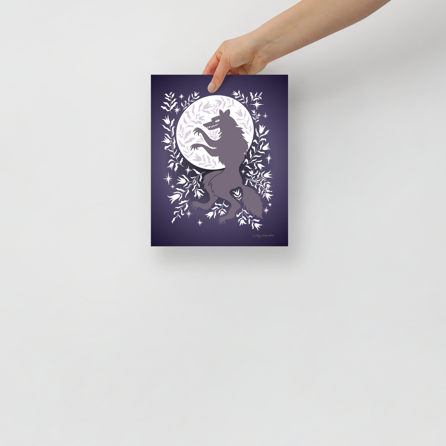 "Werewolf" Art Print / 5X7 / 8X10 / Dancing in the Moonlight