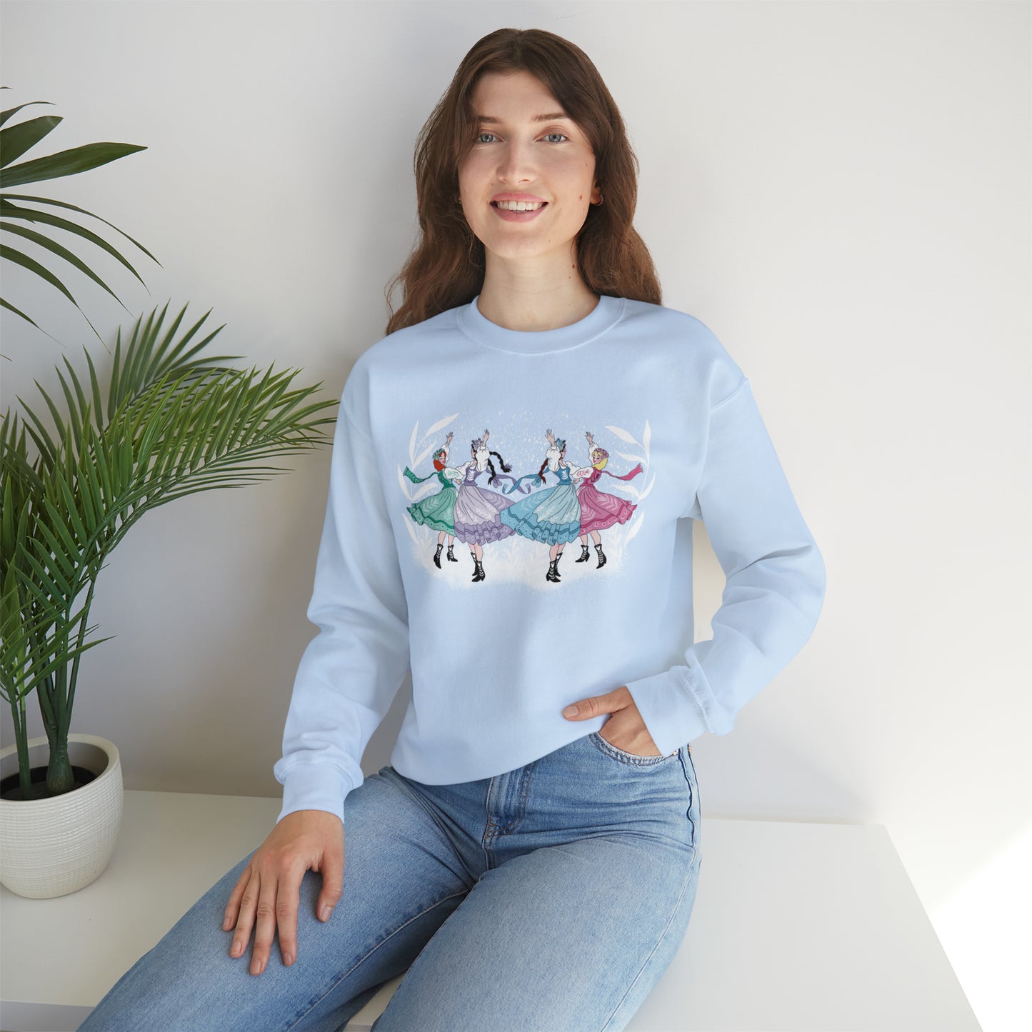 Winter Wonderland Crewneck Sweater / Cute Christmas Sweater / Dancing Polish Girls