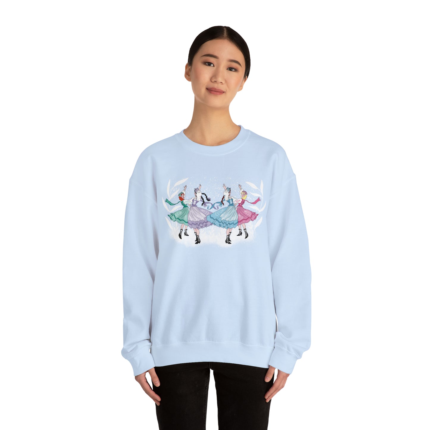 Winter Wonderland Crewneck Sweater / Cute Christmas Sweater / Dancing Polish Girls