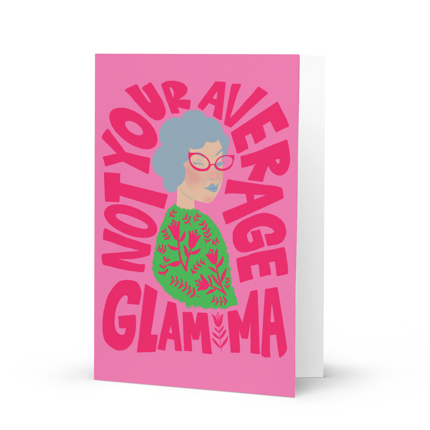 Glam Ma Card / Mother's Day Card / Inside Blank / Not Your Average Glam Ma Card / Gifts for Grandma