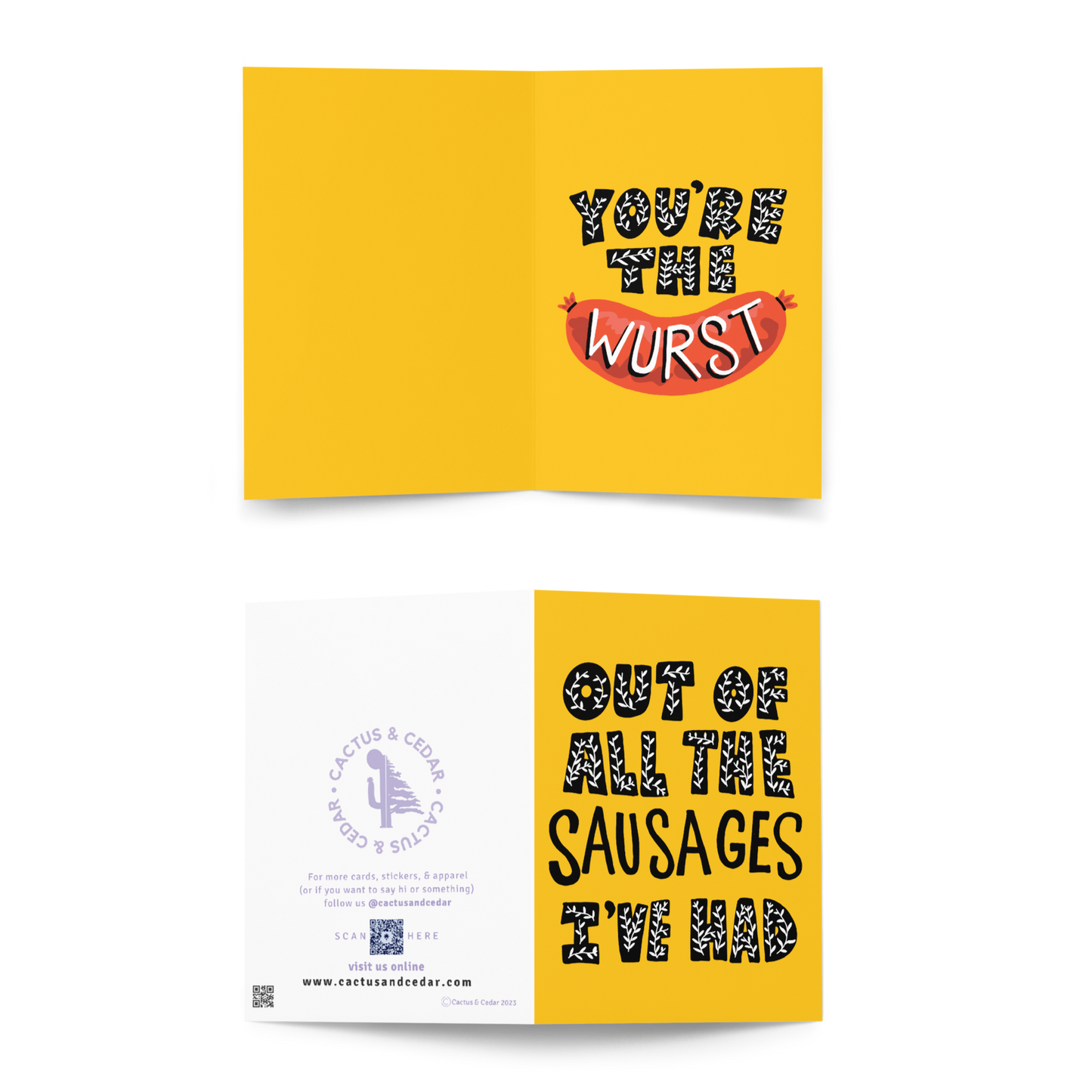 Sausage Card - Anti-Greeting Card