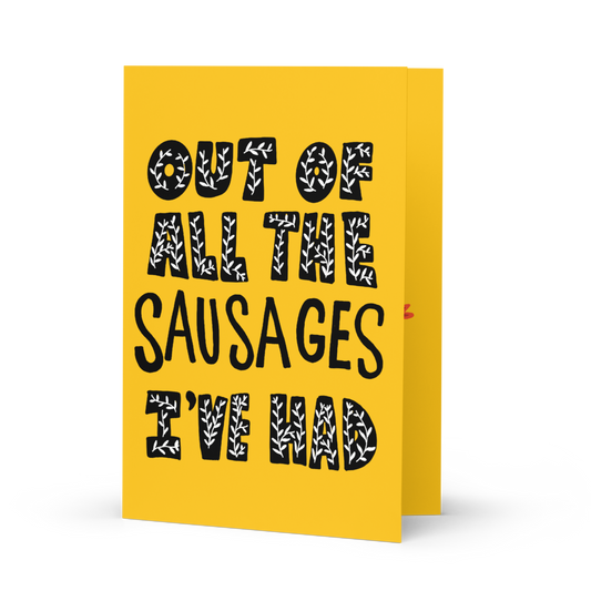 Sausage Card - Anti-Greeting Card