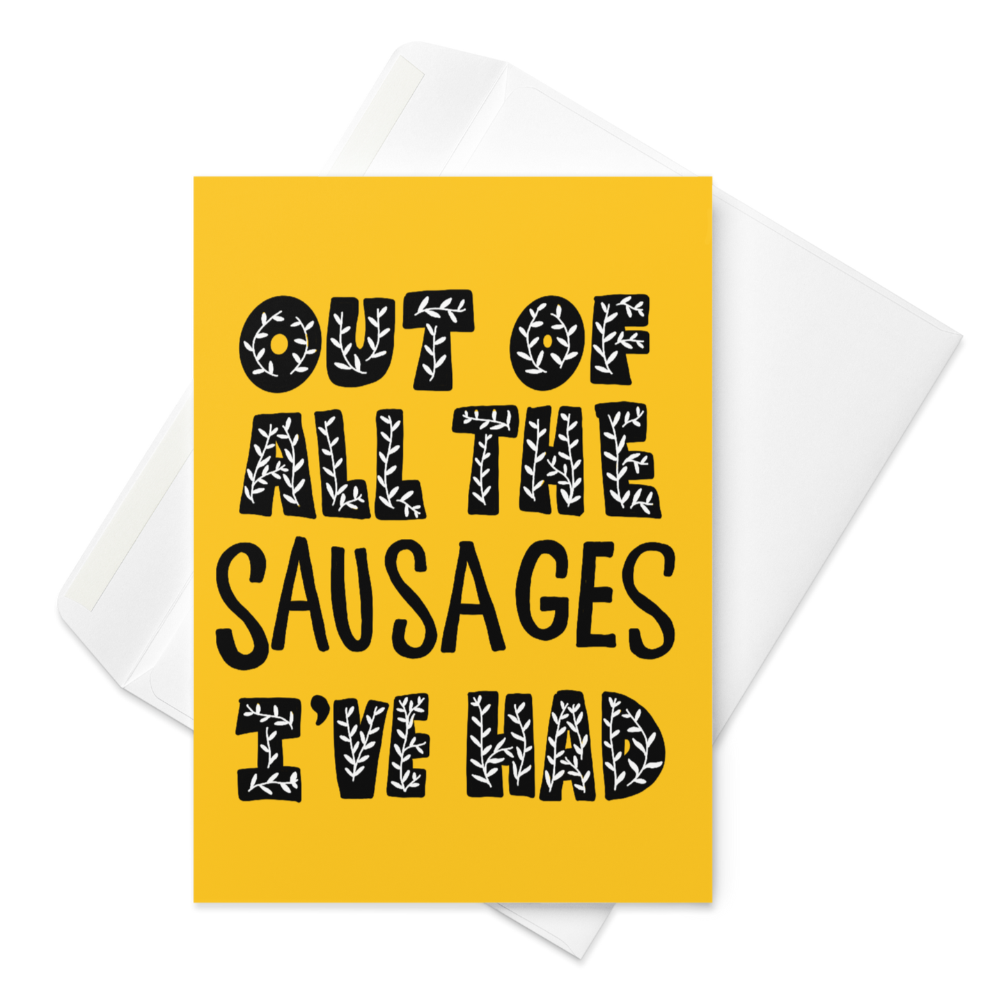 Sausage Card - Anti-Greeting Card