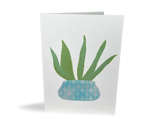 Aloe Plant Card / Funny Plant Birthday Card / Cute Birthday Card / Gifts for Plant Lovers / Funny Greeting Cards / Birthday Card for Friend