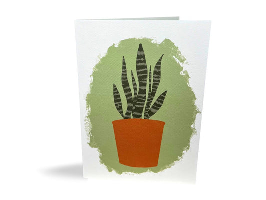 Snake Plant Card / Funny Plant Birthday Card / Funny Birthday Card / Funny Gifts for Friends / Gifts for Plant Lover / Funny Greeting Cards